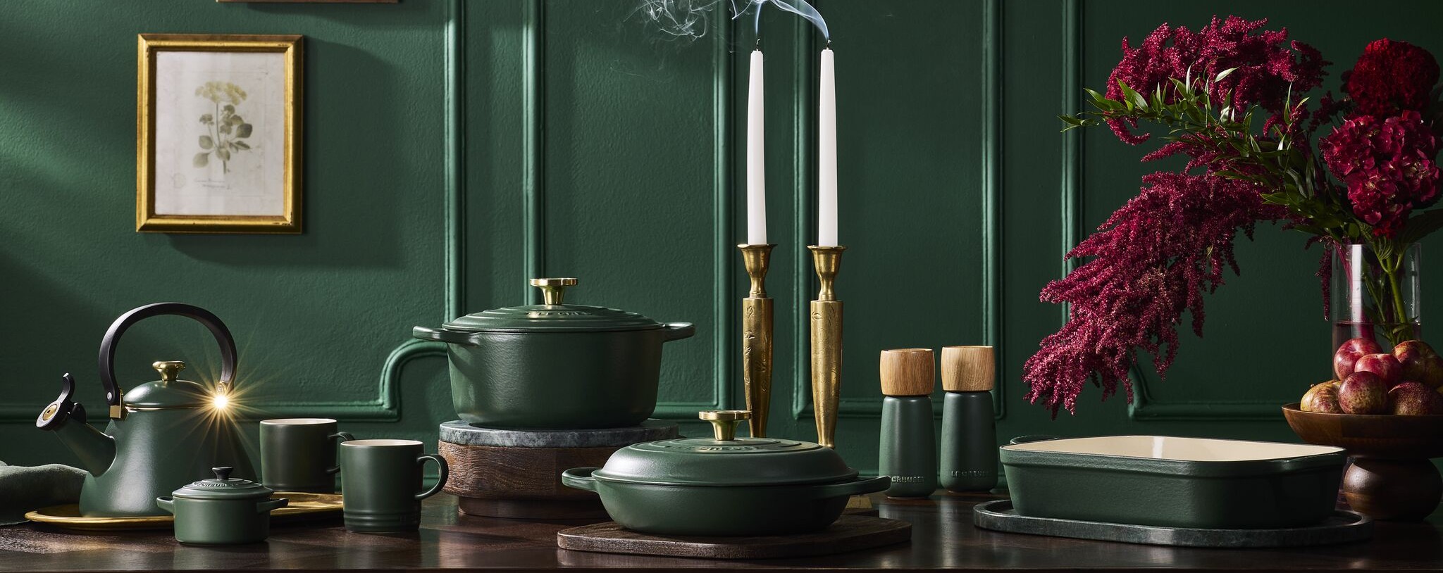 Le Creuset Forêt — editorial